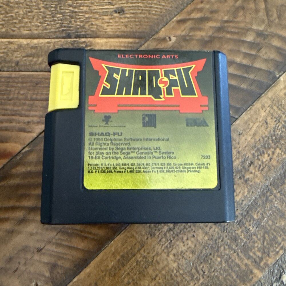 Shaq Fu Sega Genesis 1994 Cartridge Only Tested Authentic Working Retro Game